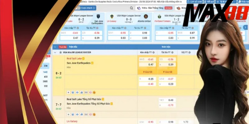 Sảnh cá cược Thể Thao Max88 - Cơ hội kiếm thưởng giá trị 3 Người chơi tùy ý có thể lựa chọn loại kèo để kiếm thưởng